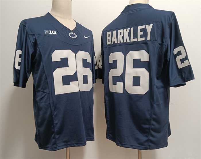 Men%27s Penn State Nittany Lions #26 Saquon Barkley Navy cStitched Jersey->penn state nittany lions->NCAA Jersey